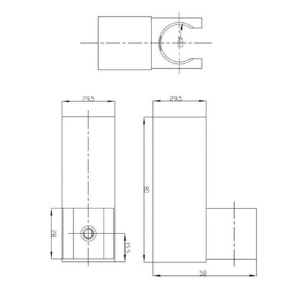 Just Taps Plus Square Wall Bracket