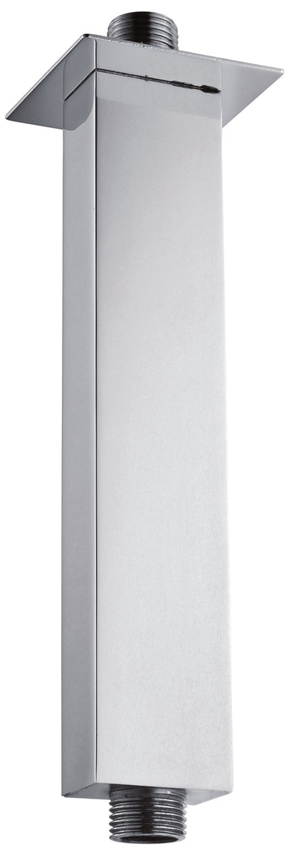 250mm Square Chrome Wall Mounted Shower Ceiling Arm