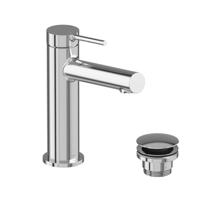 Vado Safari Lever Cold Start Mono Basin Mixer for Low Pressure System with Universal Basin Waste