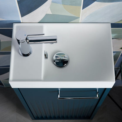 Vado Safari Lever Cold Start Mini Mono Basin Mixer for Low Pressure System with Universal Basin Waste