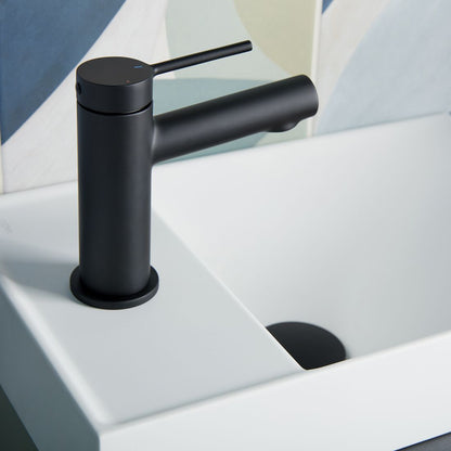 Vado Safari Lever Cold Start Mini Mono Basin Mixer for Low Pressure System with Universal Basin Waste