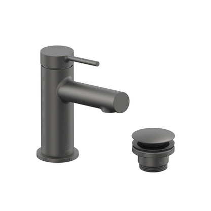 Vado Safari Lever Cold Start Mini Mono Basin Mixer for Low Pressure System with Universal Basin Waste