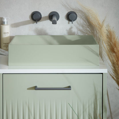 Vado Safari Lever Three Hole Wall Mounted Basin Mixer for Low Pressure System