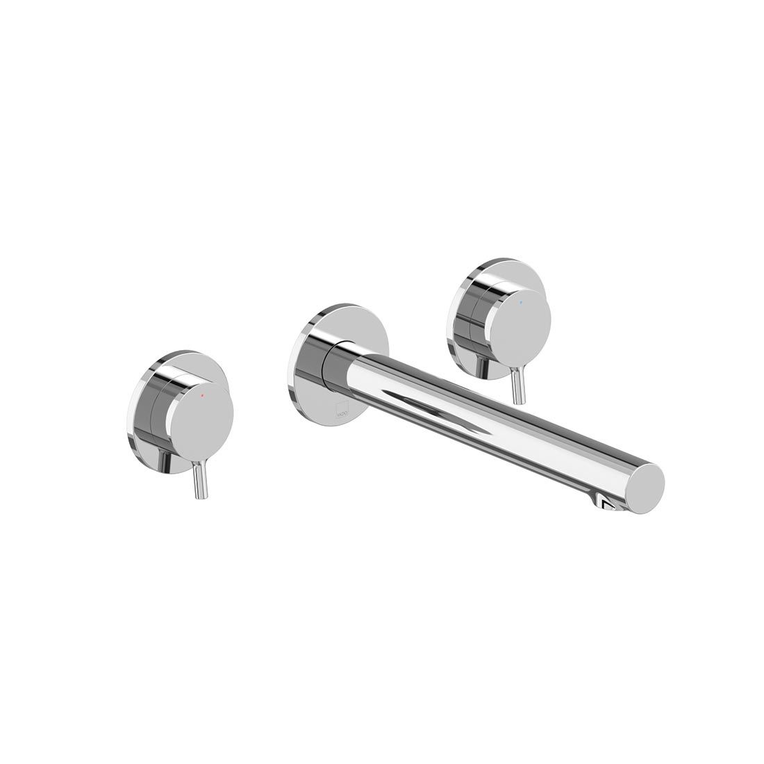 Vado Safari Lever Three Hole Wall Mounted Basin Mixer for Low Pressure System