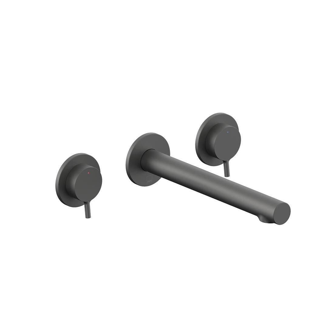 Vado Safari Lever Three Hole Wall Mounted Basin Mixer for Low Pressure System
