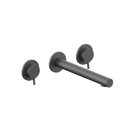 Vado Safari Lever Three Hole Wall Mounted Basin Mixer for Low Pressure System