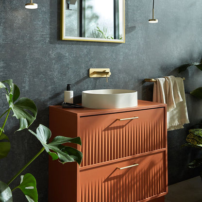 Vado Safari Lever Wall Mounted Basin Mixer with Square Backplate