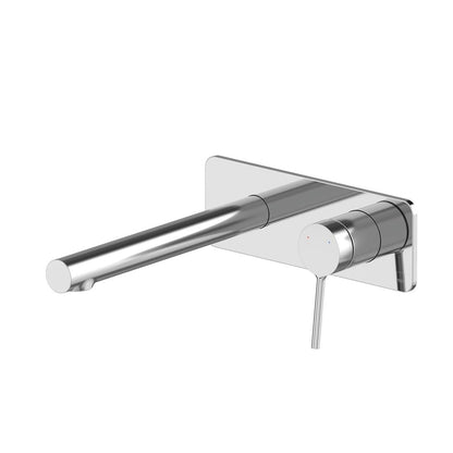 Vado Safari Lever Wall Mounted Basin Mixer with Square Backplate