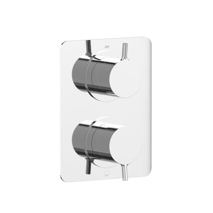 Vado Safari Lever 1 Outlet 2 Handle Concealed Thermostatic DX Valve