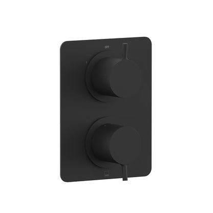 Vado Safari Lever 2 Outlet 2 Handle Concealed Thermostatic DX Valve