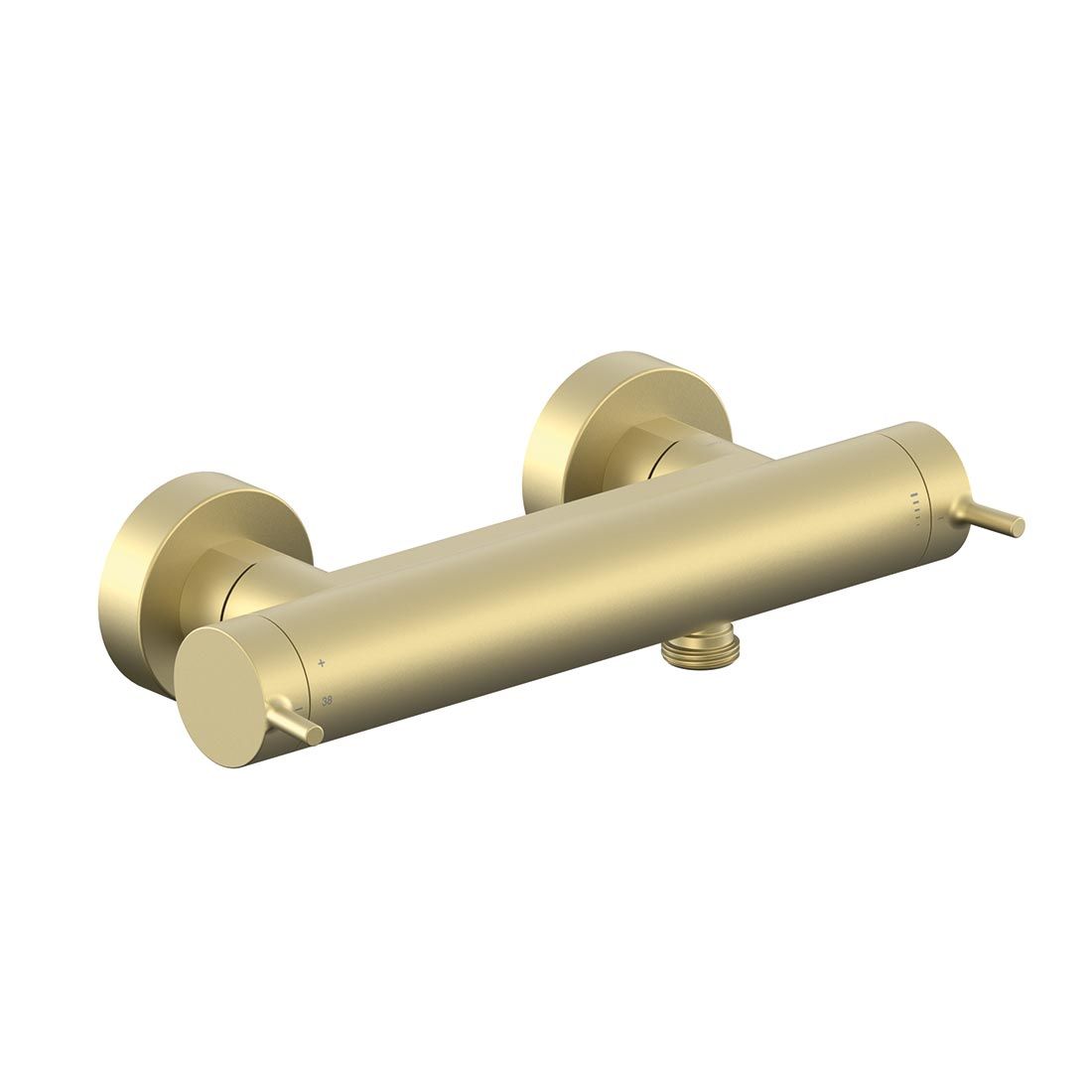 Vado Safari Lever Wall Mounted Exposed Thermostatic Shower Bar Valve with Easyfit Brackets
