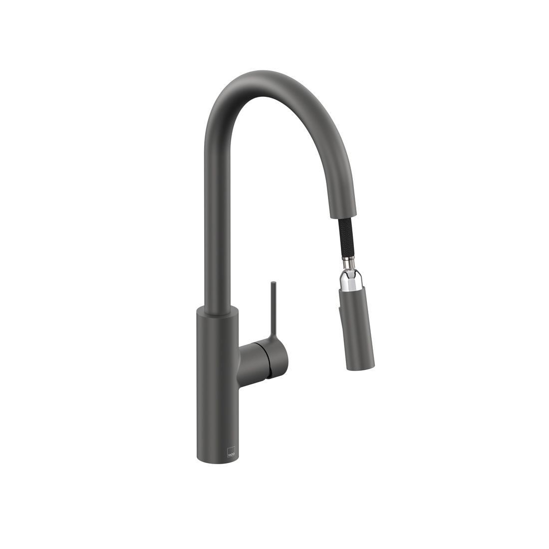 Vado Safari Deck Mounted Kitchen Mixer with Pull-out Spout