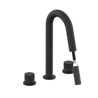 Vado Safari Leverless Three Hole Deck Mounted Basin Mixer with Pull Out Spout