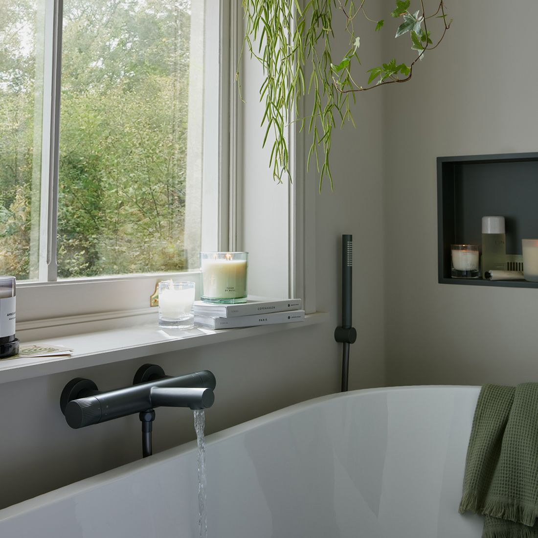 Vado Safari Leverless Wall Mounted Exposed Thermostatic Bath Shower Mixer with Easyfit Brackets