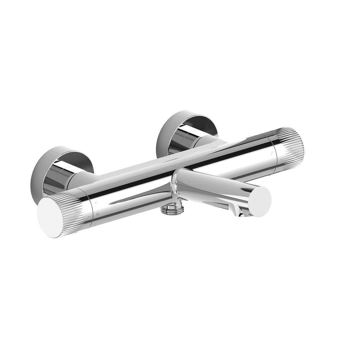 Vado Safari Leverless Wall Mounted Exposed Thermostatic Bath Shower Mixer with Easyfit Brackets