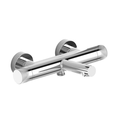 Vado Safari Leverless Wall Mounted Exposed Thermostatic Bath Shower Mixer with Easyfit Brackets