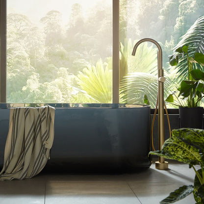Vado Safari Leverless Freestanding Bath Mixer Tap with Shower Handset