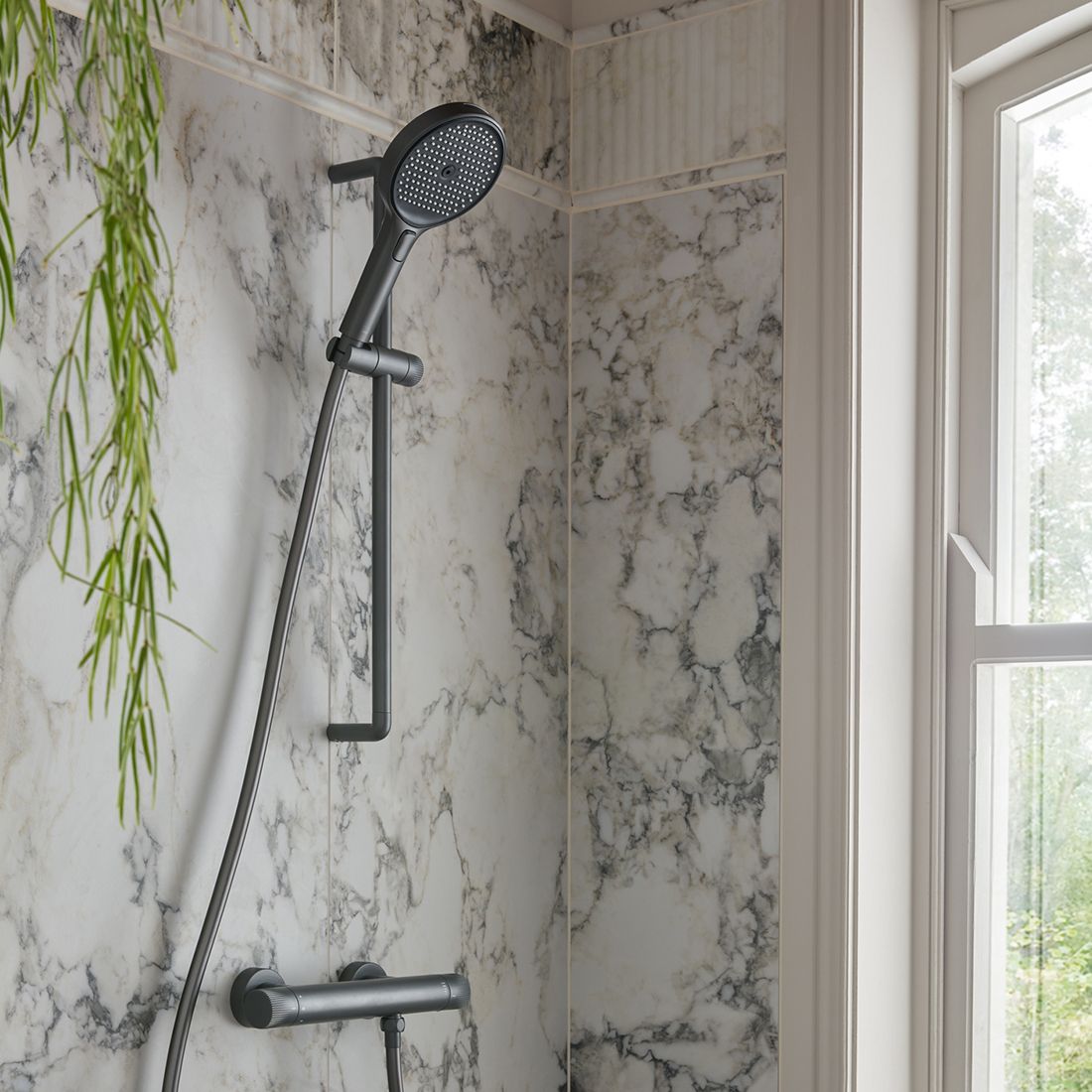 Vado Safari Leverless Wall Mounted Exposed Thermostatic Shower Bar Valve with Easyfit Brackets