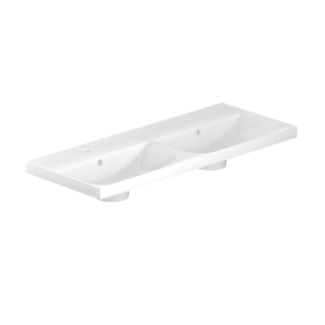 Vado Safari Mineral Cast Double Vanity Basin