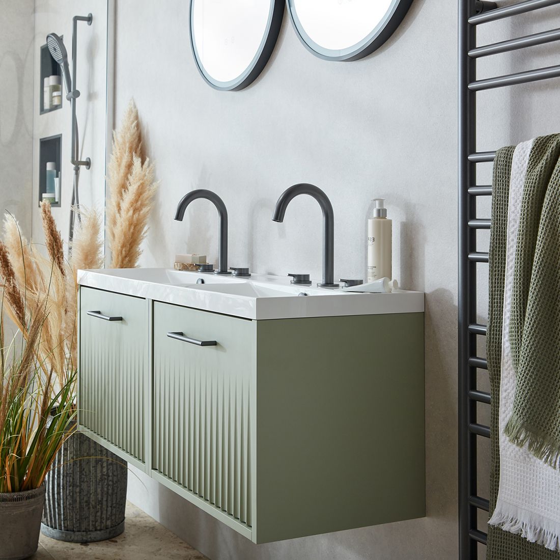 Vado Safari Mineral Cast Double Vanity Basin