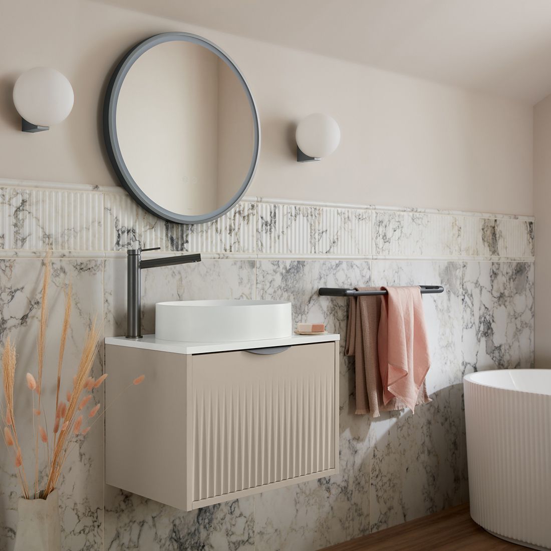 Vado Safari Smooth Countertop Basin - Round