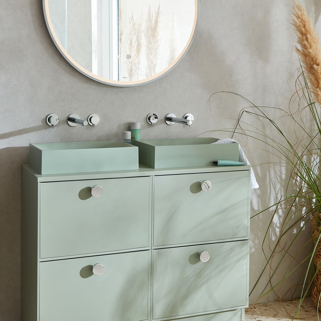 Vado Safari Smooth Countertop Basin - Square