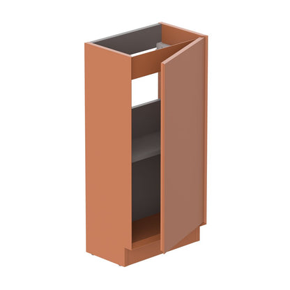 Vado Safari 400mm Smooth Cloakroom Unit - Floor Mounted, Left Pull