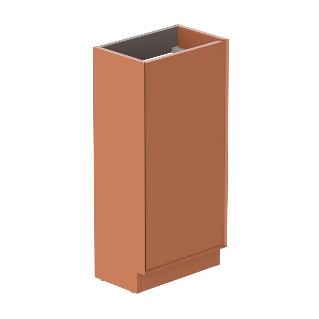 Vado Safari 400mm Smooth Cloakroom Unit - Floor Mounted, Left Pull