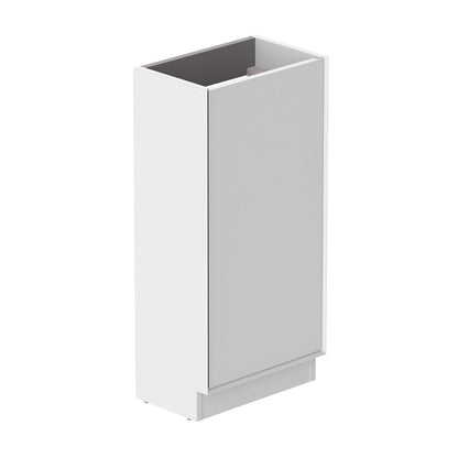 Vado Safari 400mm Smooth Cloakroom Unit - Floor Mounted, Left Pull
