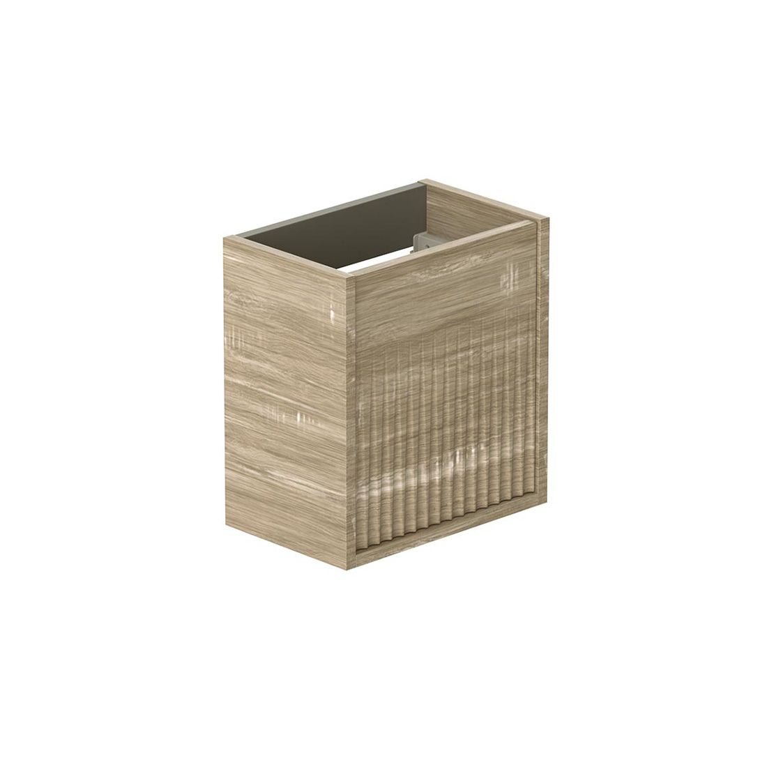 Vado Safari 400mm Fluted Cloakroom unit - Wall Hung, Left Pull