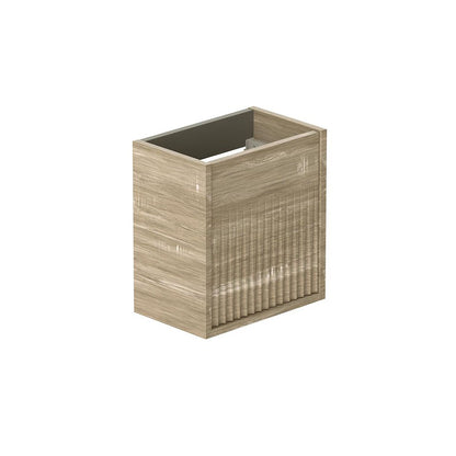 Vado Safari 400mm Fluted Cloakroom unit - Wall Hung, Left Pull