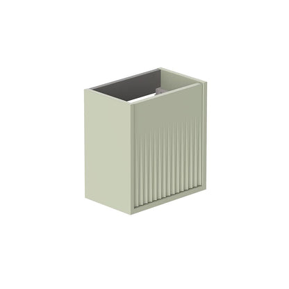 Vado Safari 400mm Fluted Cloakroom unit - Wall Hung, Left Pull