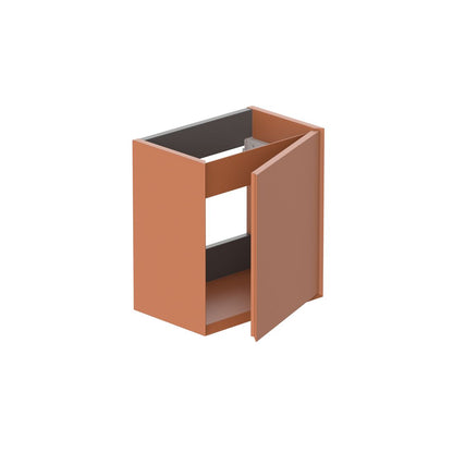 Vado Safari 400mm Smooth Cloakroom Unit - Wall Hung, Left Pull