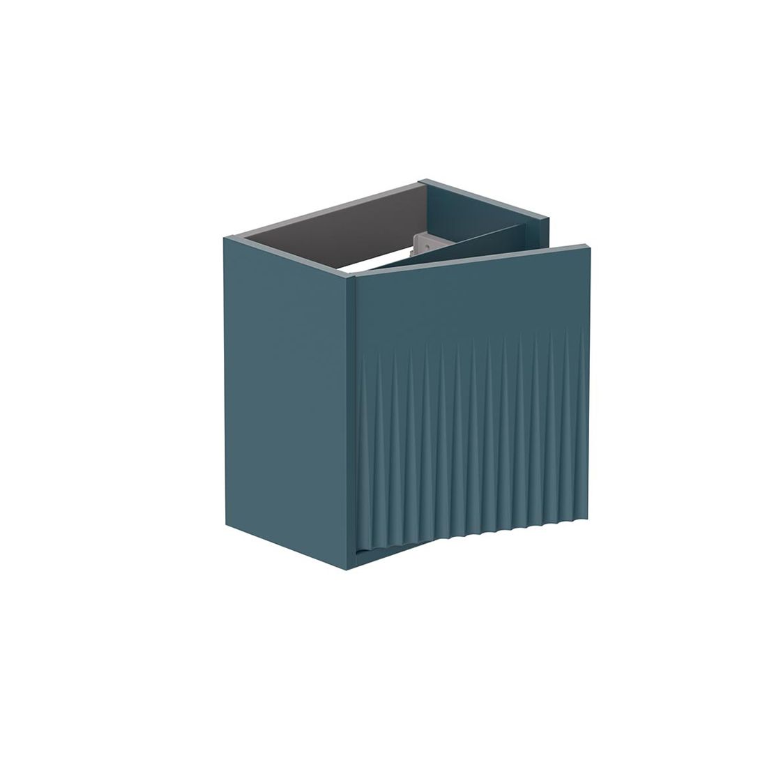 Vado Safari 400mm Fluted Cloakroom unit - Wall Hung, Left Pull