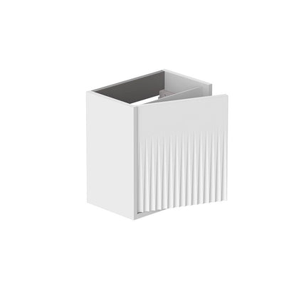 Vado Safari 400mm Fluted Cloakroom unit - Wall Hung, Left Pull