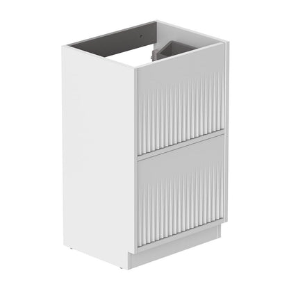 Vado Safari Floor Mounted Fluted Vanity Unit