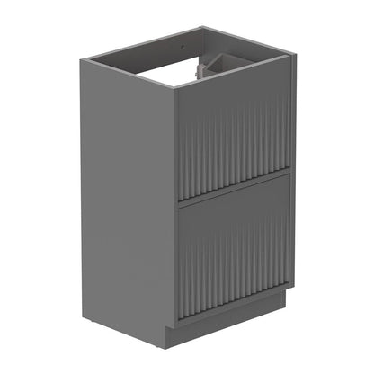 Vado Safari Floor Mounted Fluted Vanity Unit