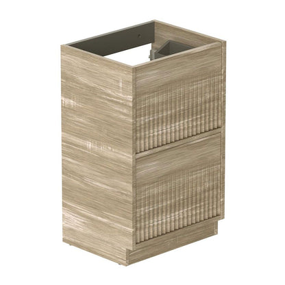 Vado Safari Floor Mounted Fluted Vanity Unit