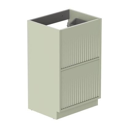 Vado Safari Floor Mounted Fluted Vanity Unit