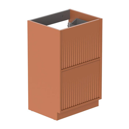 Vado Safari Floor Mounted Fluted Vanity Unit