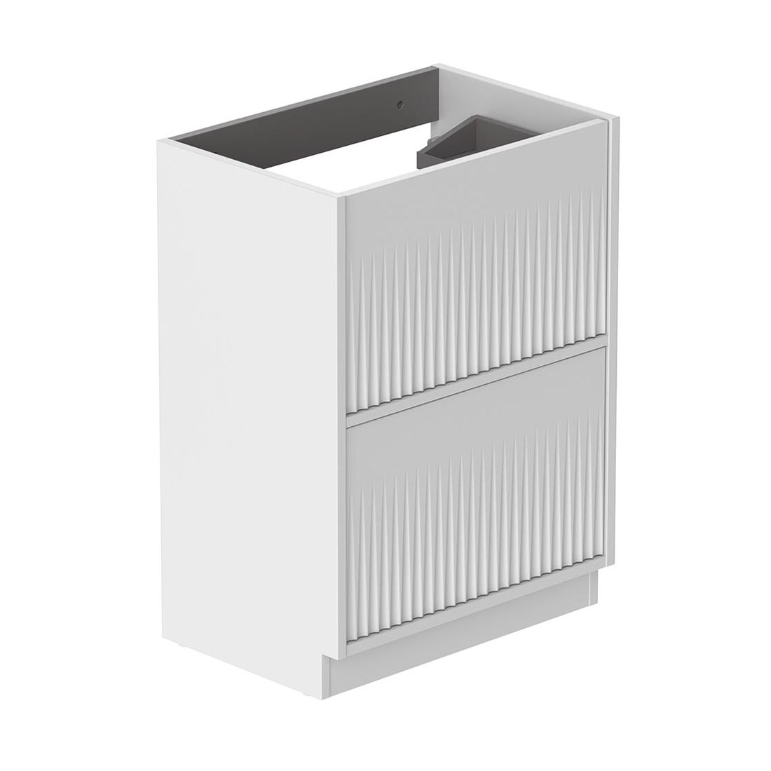 Vado Safari Floor Mounted Fluted Vanity Unit