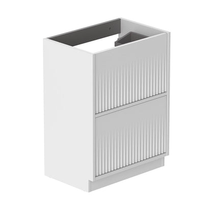 Vado Safari Floor Mounted Fluted Vanity Unit