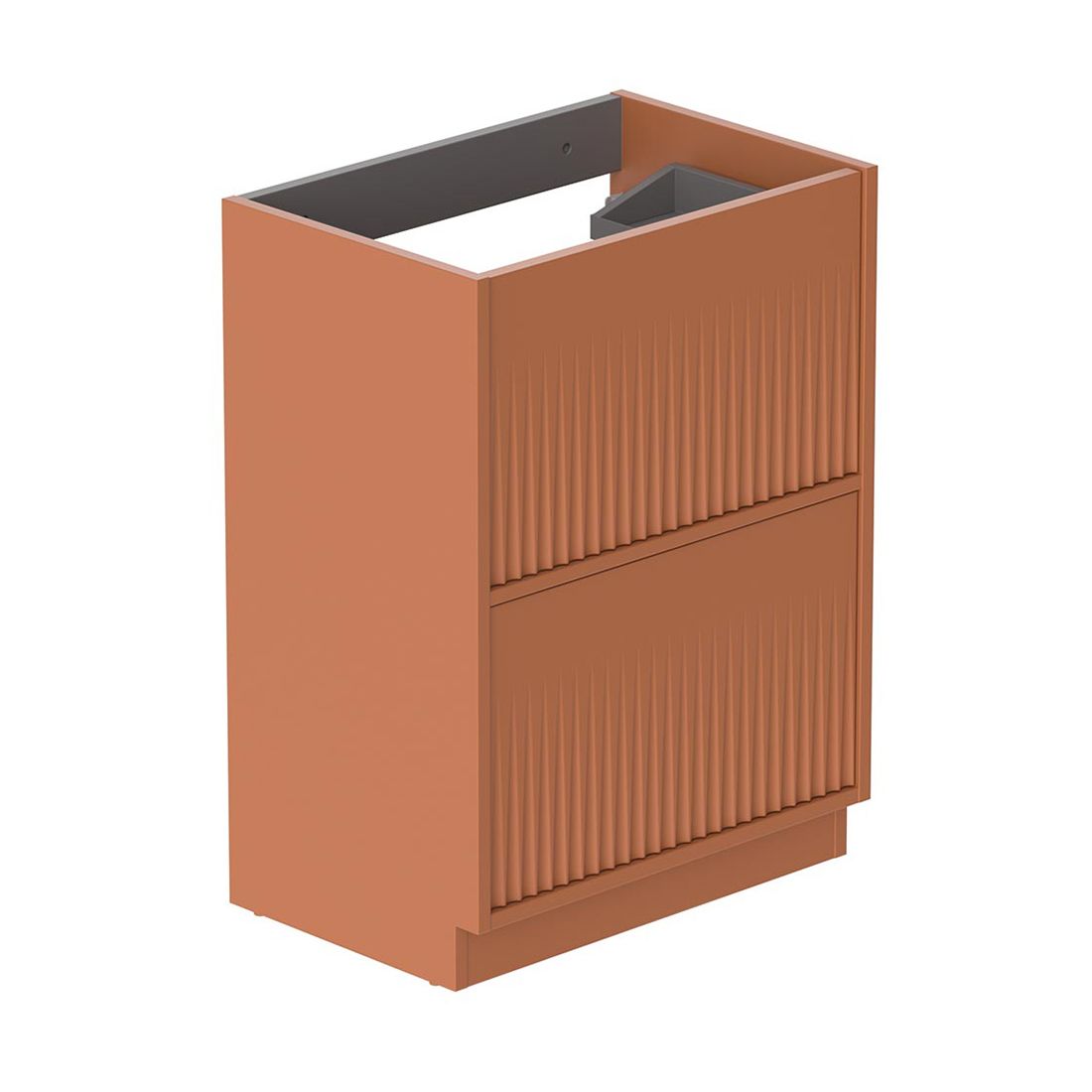 Vado Safari Floor Mounted Fluted Vanity Unit