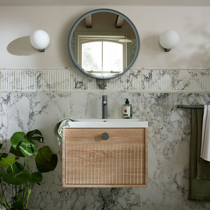 Vado Safari Wall Hung Fluted Vanity Unit