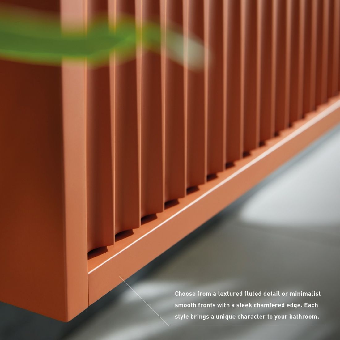 Vado Safari Floor Mounted Fluted Vanity Unit