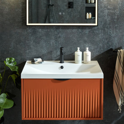 Vado Safari Wall Hung Fluted Vanity Unit