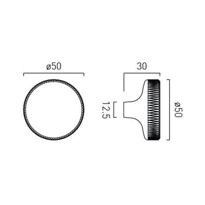 Vado Safari Fluted Knob Handle