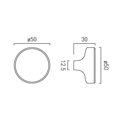 Vado Safari Smooth Knob Handle