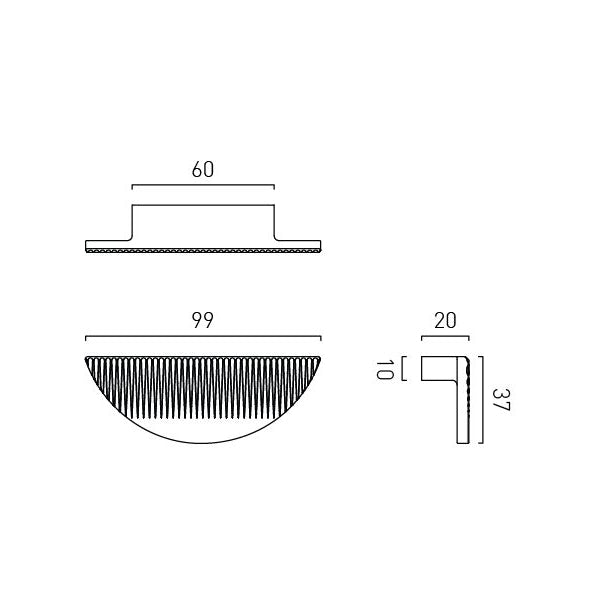 Vado Safari Fluted Pull Handle