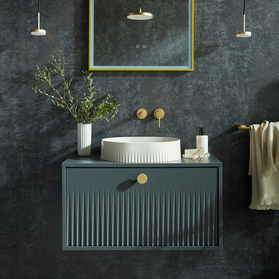 Vado Safari Wireless LED Mirror Package - Rectangular